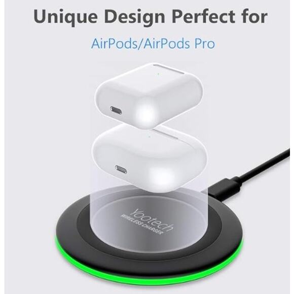 Wireless Charging Pad with Quick Adapter for Cell Phone - Picture 3 of 6